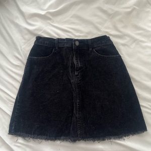 Ripped black skirt